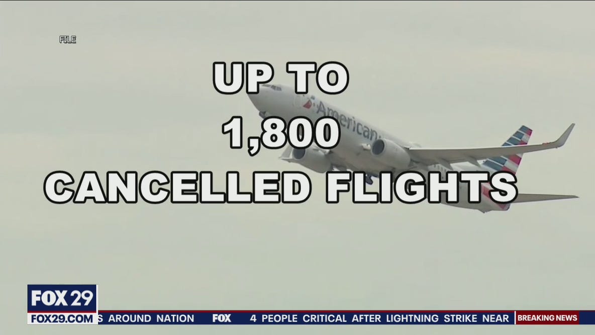American Airlines announces hundreds of flight cancellations out of PHL
